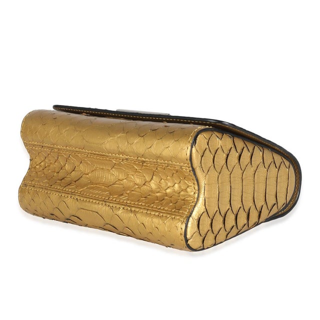 2010s Metallic Gold Python Twist PM For Sale - Image 5 of 8
