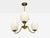 1940s 1940s Danish Modern, Pendant Light, Brass, Glass For Sale - Image 5 of 12