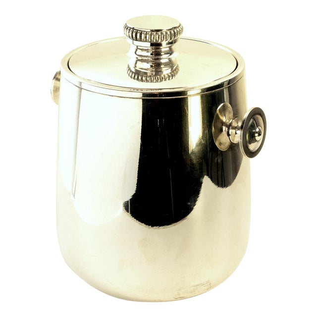 Mid-Century Modern Ice Bucket with Silver Gilt attributed to Macabo, Italy, 1950s For Sale