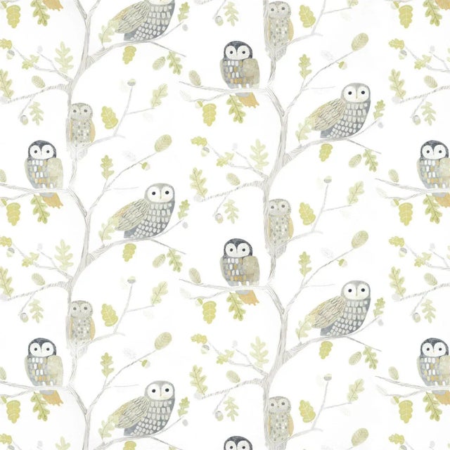 Harlequin Little Owls Wallpaper in Powder For Sale