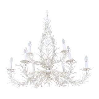 1970s Vintage Faux Coral Chandelier For Sale