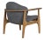 Not Yet Made - Made To Order Vittorio Chair with Grey Fabric For Sale - Image 5 of 7