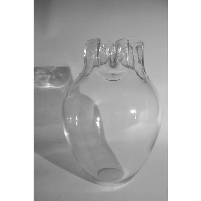 1970s Signed Barbini Murano Glass Vase For Sale - Image 5 of 6
