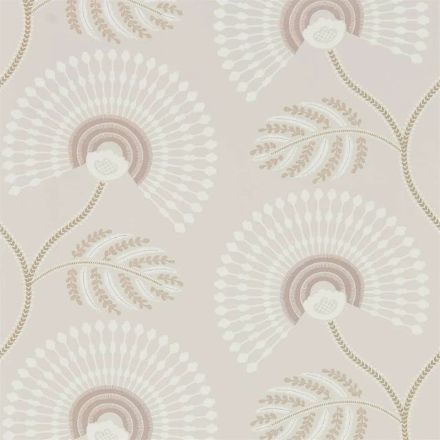 Harlequin Louella Wallpaper in Rose Quartz/Pearl - a Sample For Sale