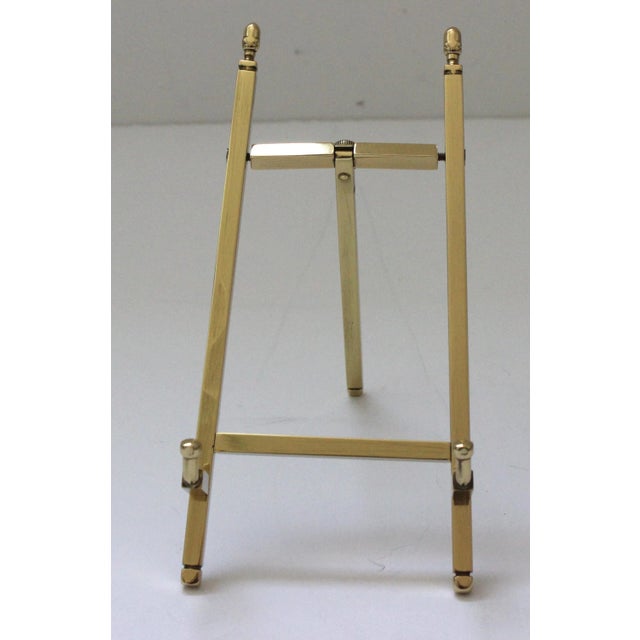 Contemporary Polished Brass Tabletop Easel Chairish
