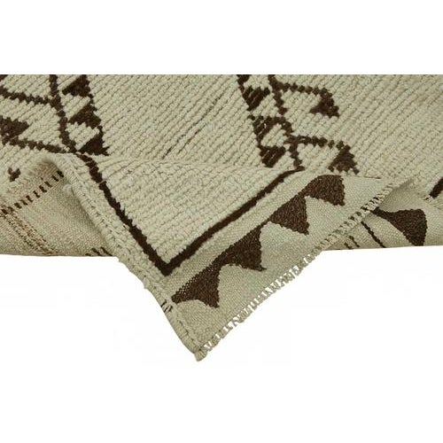Beige Bohemian Runner Rug For Sale - Image 6 of 7