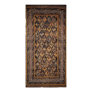 Antique Baluch Tribal Area Rug, Handwoven Wool, Allover Geometric Pattern For Sale