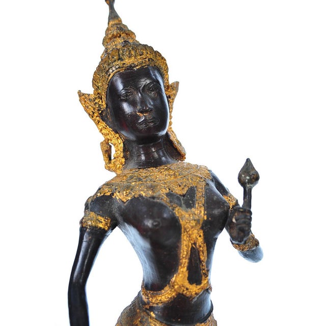 Gilt Bronze Dancing Thai Princess Figurine Chairish