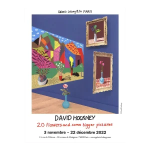 2022 David Hockney '20 Flowers and Some Bigger Pictures' Pop Art Offset Lithograph