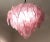 1970s Pink Polar Murano Glass Chandeliers, Italy, 1970s, Set of 2 For Sale - Image 5 of 14