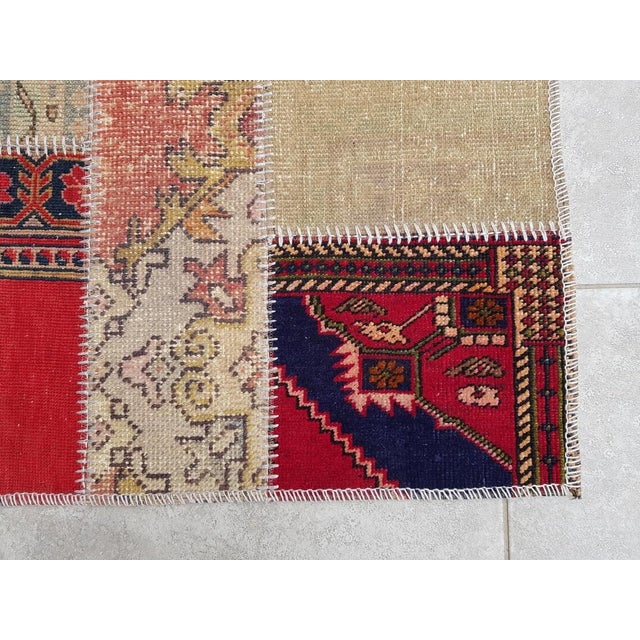 Oushak Vintage Wool Runner Rug For Sale - Image 9 of 10