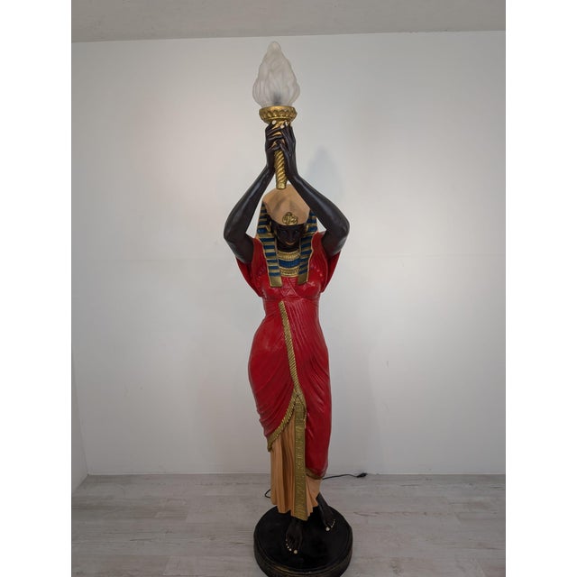 Egyptian XXL Floor Lamp The lamp is made of resin and painted with special weather-resistant paints. The lamp can be...