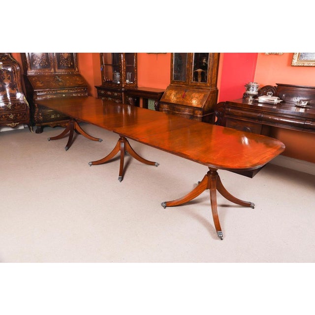 Hollywood Regency Vintage Regency Pillar Dining Set, 1800s, Set of 17 For Sale - Image 3 of 18