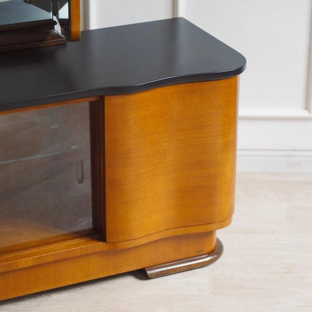 1940s Art Deco Dressing Table with Mirror, 1940s For Sale - Image 5 of 18