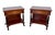 French Empire Wood Nightstands with Marquetry and Black Columns, 1935, Set of 2 For Sale - Image 15 of 15