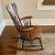 1940s Beautiful Antique Rocking Chair With Mother of Pearl Inset For Sale - Image 5 of 10