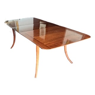 1950s t.h. Robsjohn Giggings Sabre Legged Extension Dining Table For Sale