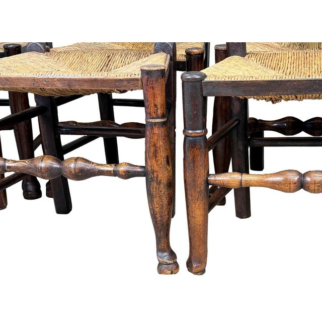 Georgian Farmhouse Ladderback Dining Chairs, Early 19th Century, Set of 10 For Sale - Image 14 of 18