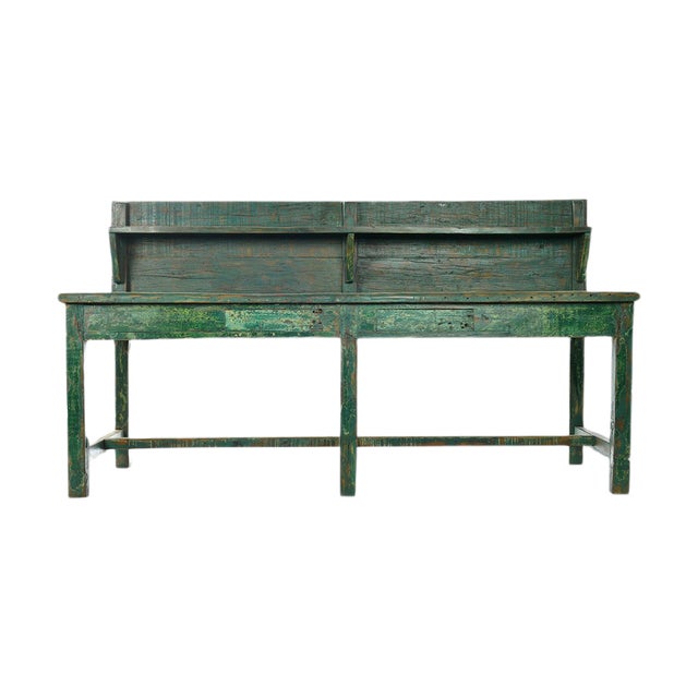 Skated Wooden Work Table, 1940s For Sale