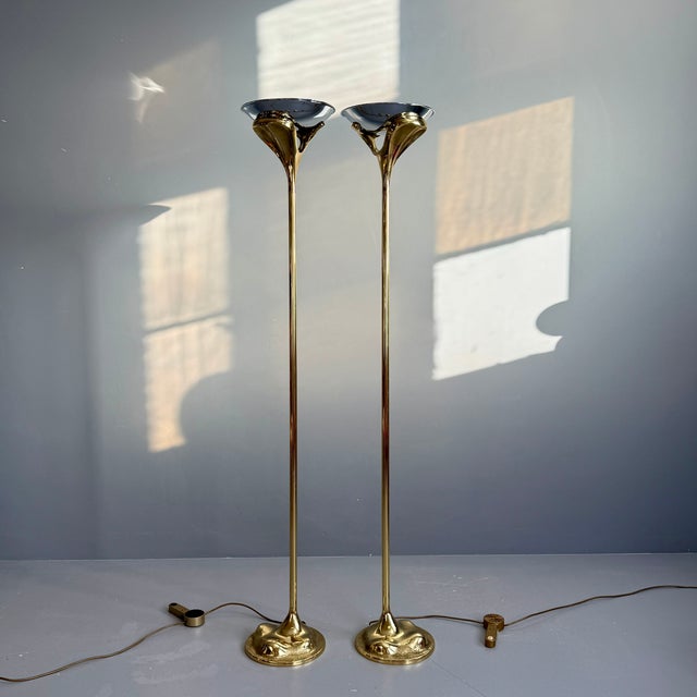 Dimmable Floor Lamps, 1970s, Set of 2 For Sale - Image 12 of 12