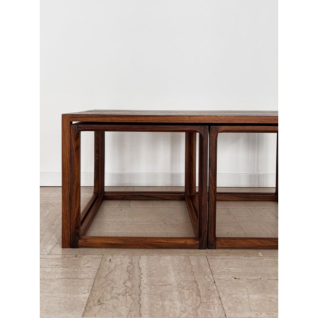 Nesting Tables attributed to Aksel Kjesgaard, Denmark, 1960s, Set of 3 For Sale - Image 12 of 18