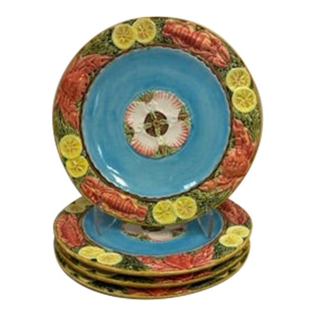 Zrike Shell and Lobster Decorative Plate For Sale