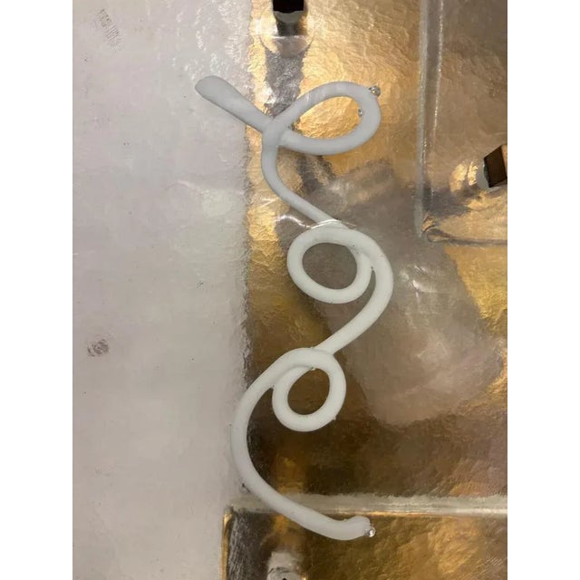 Mid-Century Modern Wall Lights in Glass and Brass, Italy, Set of 2 For Sale - Image 9 of 11