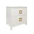 New special order item. Not vintage. Add a touch of charm to any room with the Cole Textured White Linen Side Table. Its...