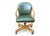 Vintage McGuire Louis XVI Swivel-Tilt Desk Chair in Green Leather For Sale - Image 12 of 18