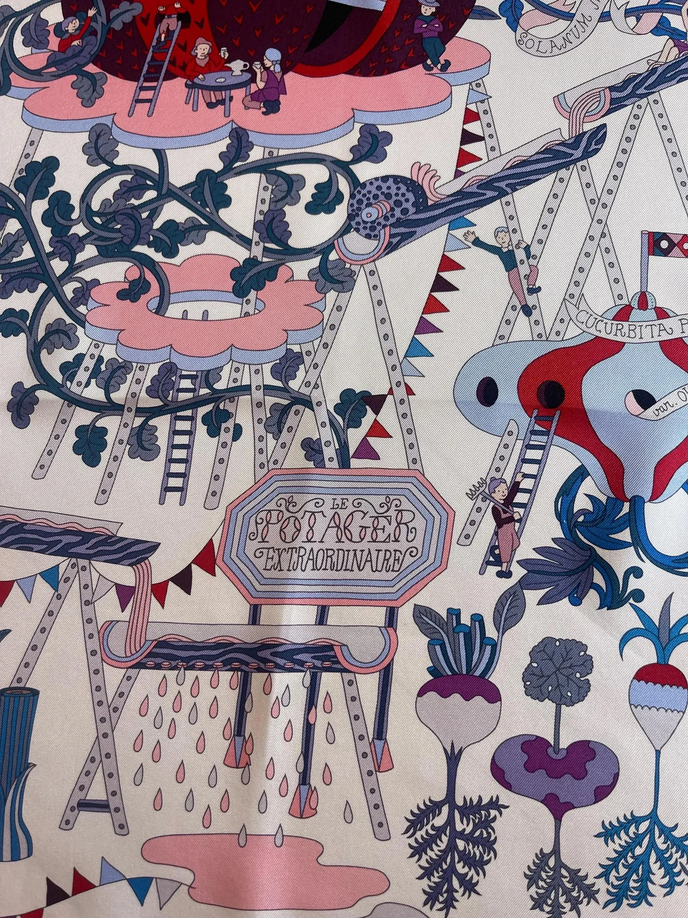 Hermès Silk Scarf « Le Potager Extraordinaire » 2014 | Chairish