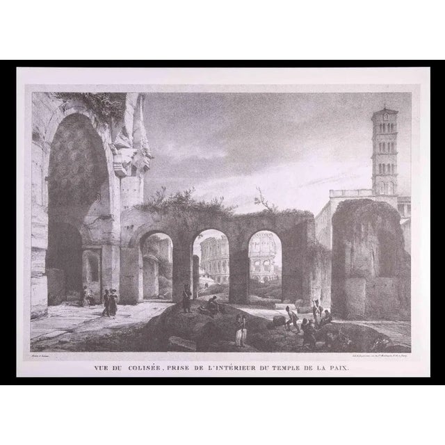 After G. Engelmann, Roman Temples and Ruins, Offset, Late 20th Century For Sale - Image 6 of 7
