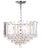 Make a grand statement with the glamorous layers of shimmering crystal that adorn this chrome adjustable pendant lamp....