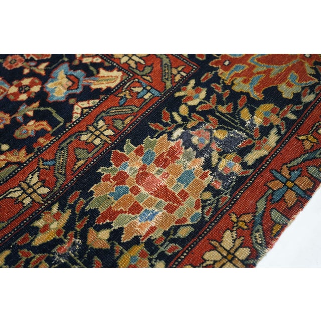 Late 18th Century Late 18th Century Antique Farahan Sarouk Rug 4'1'' X 7'0'' For Sale - Image 5 of 11