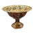 Beautiful Satsuma Hand-Painted China Gold Pedestal Bowl Centerpiece 11.5" For Sale