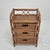 1970s Mid-Century Modern Italian Rattan and Wicker Three-Drawer Chest, 1970s For Sale - Image 5 of 14
