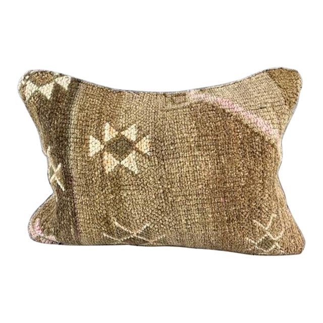 16 x 24 Rug Pillow Bosporus Harmony Turkish Pillow Cushion Cover For Sale