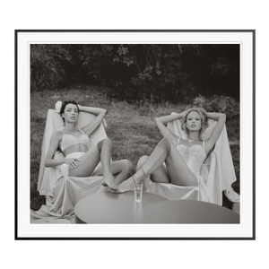 Dasha and Mari 'Lounger Secrets' Limited Edition Print Framed in Black