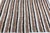 Mid 20th Century Handwoven Tribal Modern Stripe Kilim – Wool Flatweave Art Rug -4' X5' 7'' For Sale - Image 9 of 12
