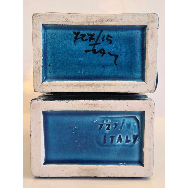 1960s Mod. 727/15 Couple Vases by Aldo Londi for Bitossi, 1960s, Set of 2 For Sale - Image 5 of 6