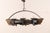 Wood Mid 20th Century French Wood Beam & Iron Chandelier For Sale - Image 7 of 8