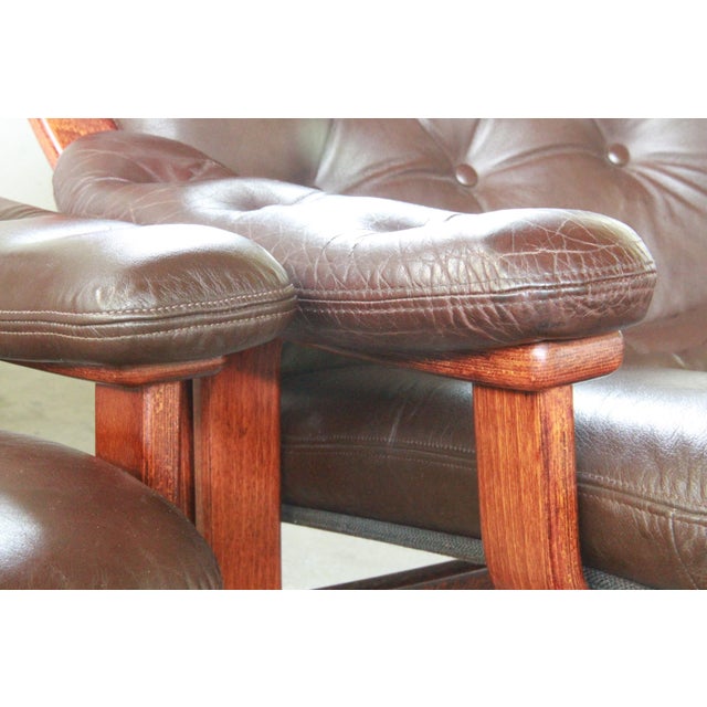 Set of Cantilever Easy Chairs attributed to Jon Hjortdal for Velledalen, Norway, 1970s For Sale - Image 4 of 18