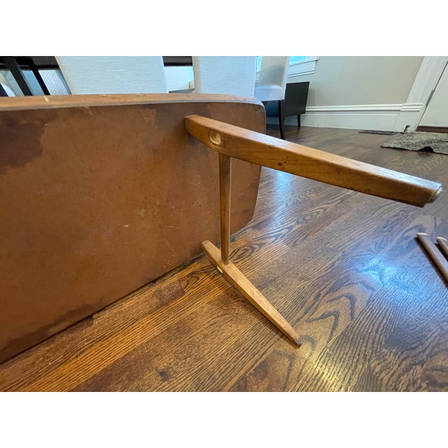 1960s 1960s Lane Mid-Century Modern Surfboard Coffee Table With Slat-Bottom Magazine Rack For Sale - Image 5 of 5
