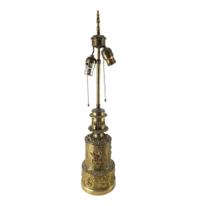 Decorative Gilt Metal Table Lamp