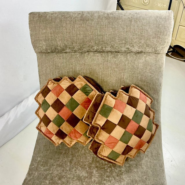 Contemporary 1960s Mid-Century Scalamandre Italian Boho Chic Wave Chaise Lounge, After Adrian Pearsall For Sale - Image 3 of 17