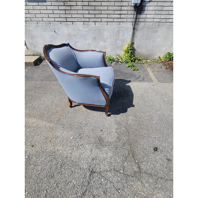 1930 Italian Club Living Room Chair Beachwood For Sale - Image 14 of 17
