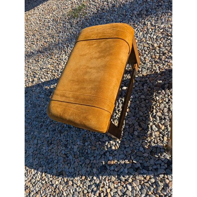Tan 1970 Drexel Heritage Suede Ottomans/Stools-Pair. For Sale - Image 8 of 12