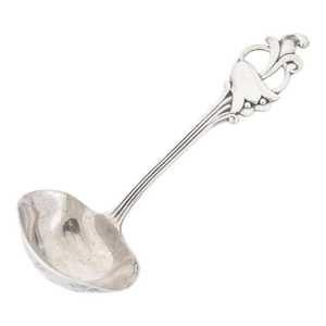 Sterling Silver Ladle in Norwegian Blue Bell Pattern Signed Thorvald Marthinsen