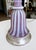 Large Raspberry Lavender Opaline Murano Glass Ribbed Table Lamp by Barovier For Sale - Image 15 of 16