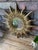 Vintage 16.5" French Style Gilded Resin Sunburst Wall Mirror For Sale - Image 13 of 16