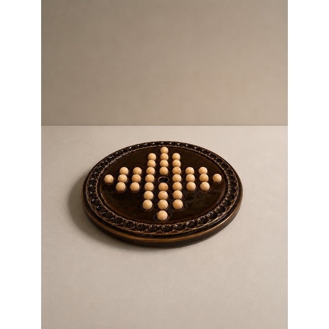 1970s Vintage Ceramic Solitaire Game with Board by Bjorn Wiinblad for Rosenthal Studio Linie, 1979 For Sale - Image 5 of 8
